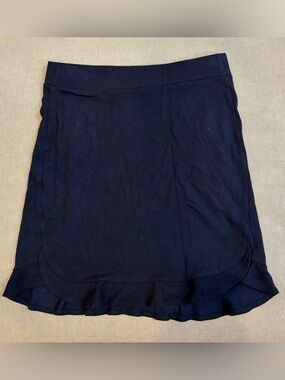 Loft knee-length ruffle skirt